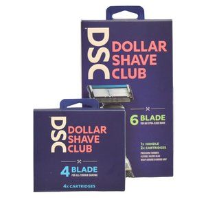 Dollar Shave Club Razor and Blades Cartridges 1 Razor Handle  6 Blade Cartridges
